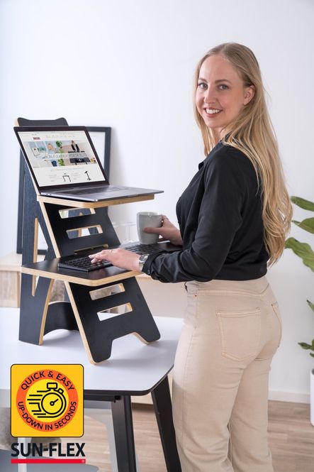 Huvudbild Sun-Flex Easydesk Rise Vit